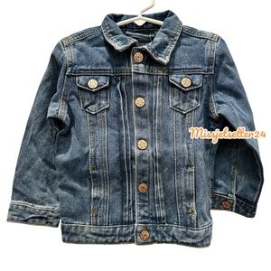 NEW Little Bipsy Classic Blue Denim Jean Jacket Size 18-24 month Unisex